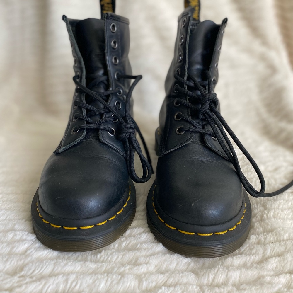 Dr. Martens Black Leather Women's Boots